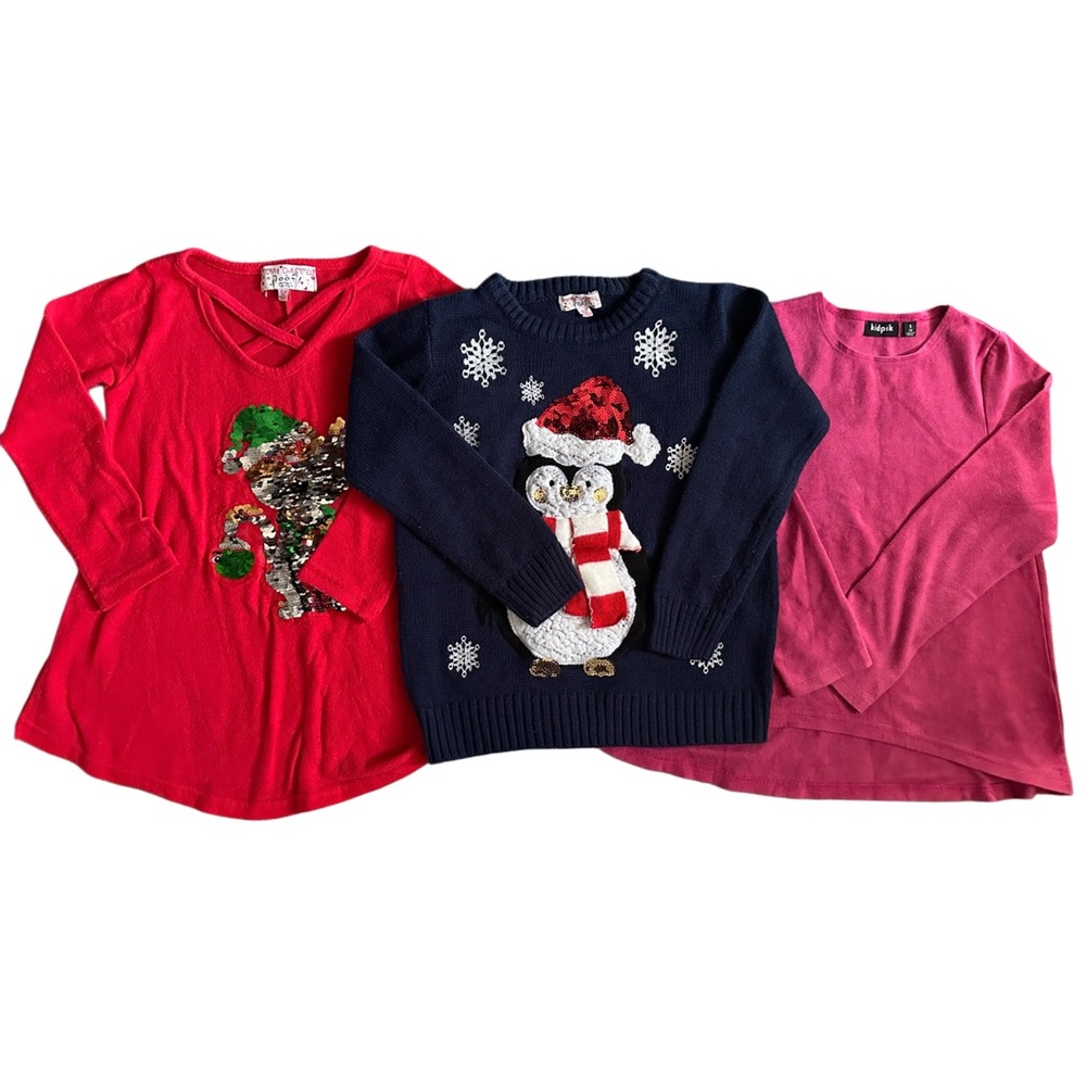 Girls’ Holiday Sweater Set Size 7/8.